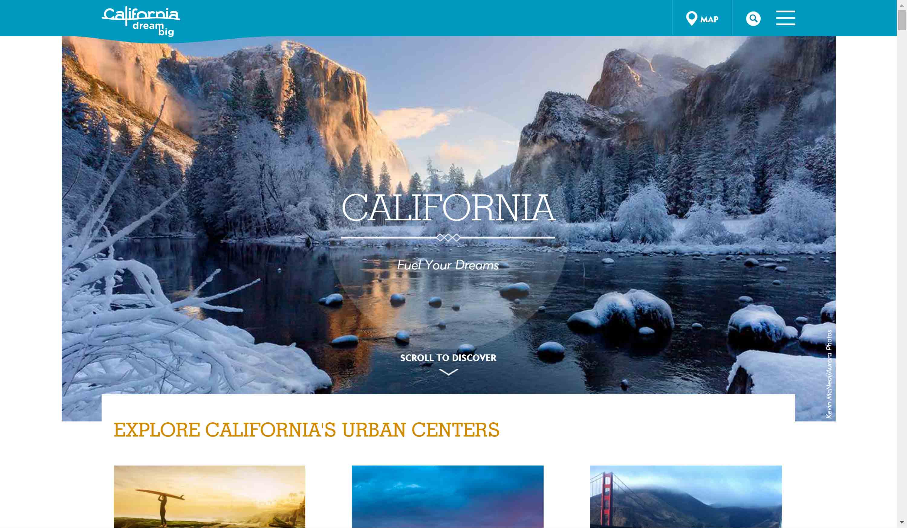 Visit California home page.