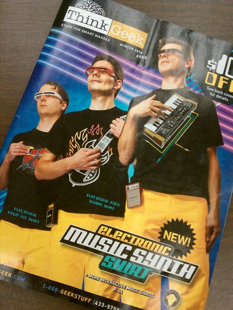 Are we not men? Apparently we now get @ThinkGeek catalog at work.