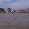Looking back at hotel from across Thames.