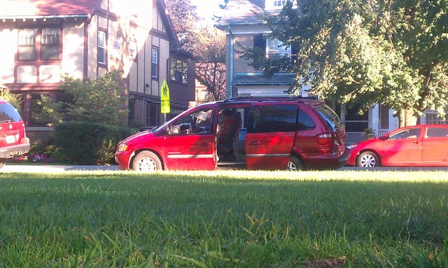 This one has been at the park for 2 hours in a minivan, with car stereo & hand-held video games.