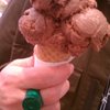 First Elmwood ice cream cone of the season. And my awesome Comic Book Day Green Lantern ring.