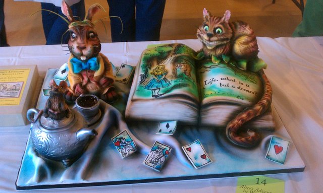 "Alice's Adventures in Wonderland" at Edible Book Fest.