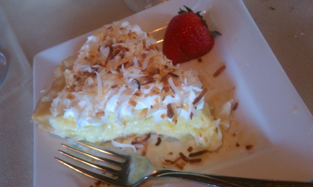 Coconut creme pie.