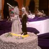 In contrast to my sketch, this is how the bride and groom represented themselves on the cake.
