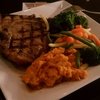 #LocalRestaurantWeek 16oz T-bone, mashed sweet potatoes, veggies.