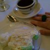 Cake and ice cream. Yes, that is a Green Lantern ring (Yay, Comic Book Day!).