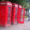 The red phone booths are still scattered throughout London.