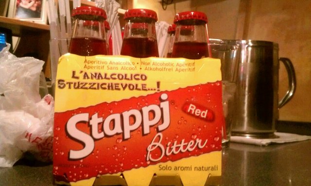 Gift of Stappi bitter from Larry at the restaurant.