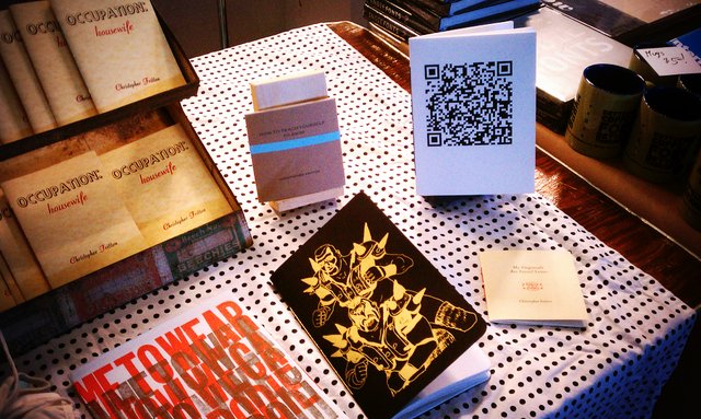 A letterpress book of poetry, via QR codes (by Chris Fritton).