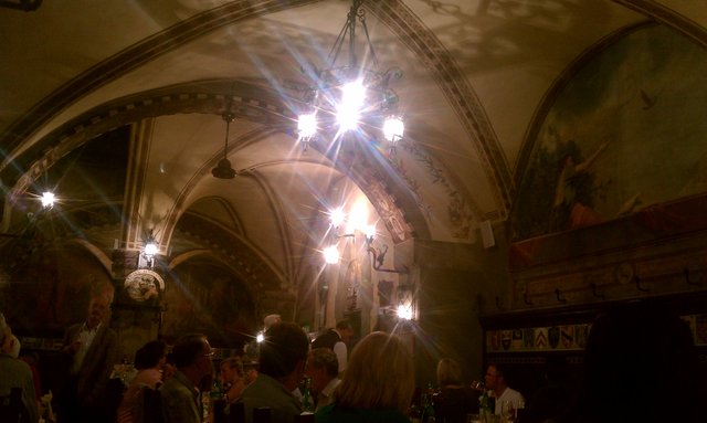 Neat restaurant interior, felt like chapel from building's medieval prior life. (Ristorante Paoli)