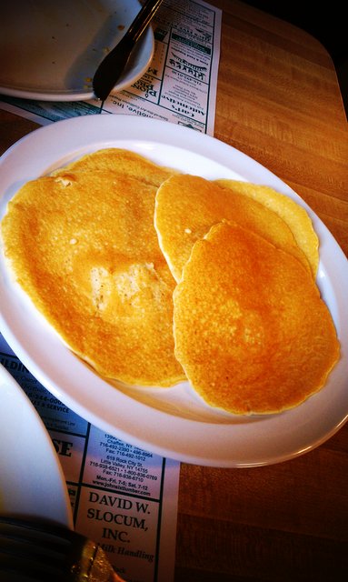 Did I mention that I ordered buttermilk pancakes, too?