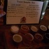 My sampler. Read the list in the photo to see what's on tap.