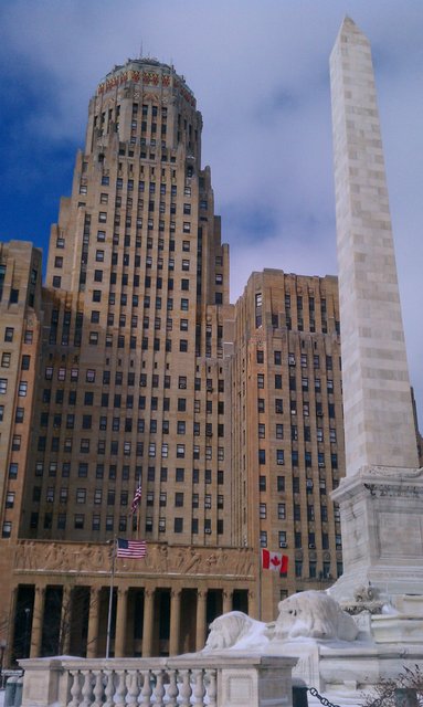 #Buffalo city hall as seen from Niagara Square.