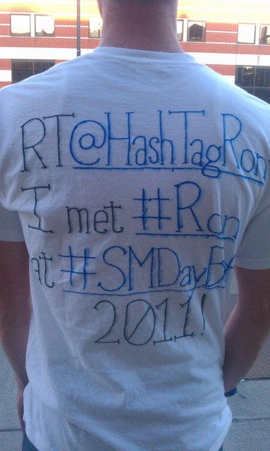 RT @HashTagRon I met #Ron at #smdayBUF 2011!