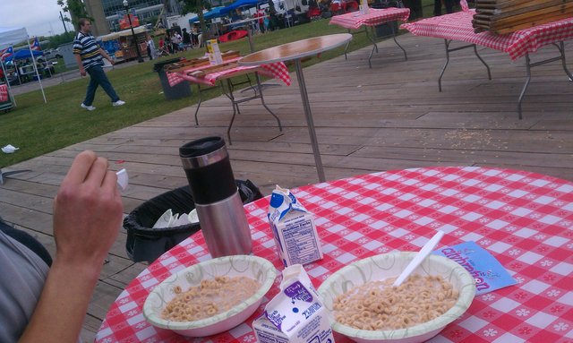 Got here in time for the @citybration Cheerios breakfast