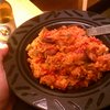Jambalaya (recipe from @thepolo) and Franziskaner to enjoy the awesome thunderstorm.