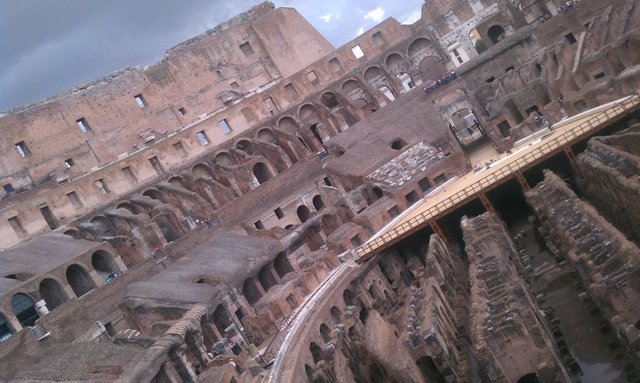 Despite the lack of a floor, or steps, or seats, it's a nice arena.