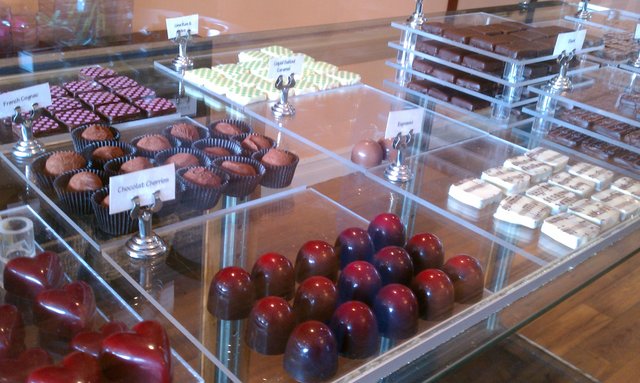 Some of the chocolate on display.