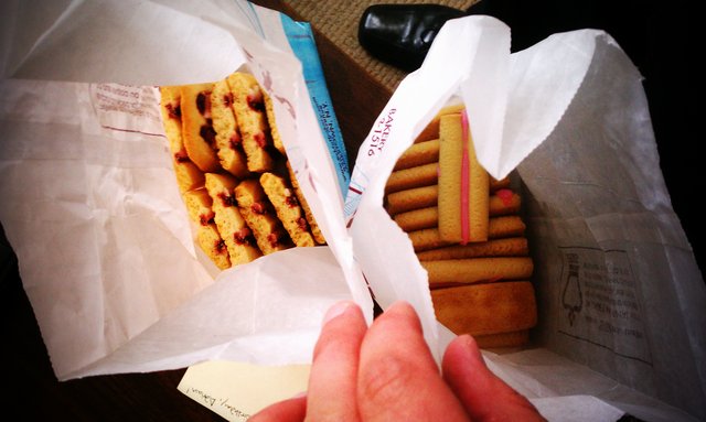 It's bound to be a good day when there are bags of Ecklof's cookies waiting on your desk.