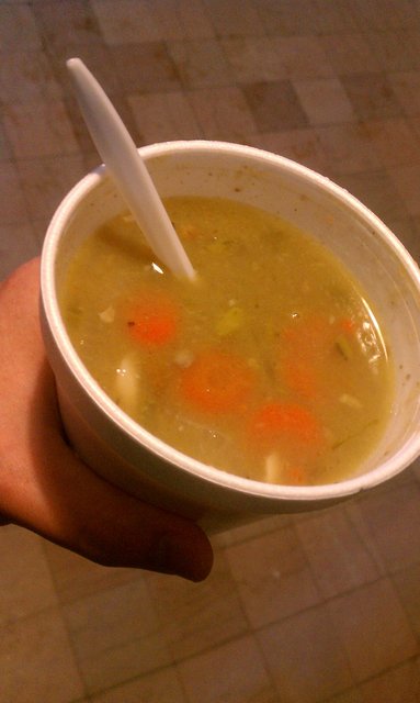 Split pea and ham soup at the Queen City Market.