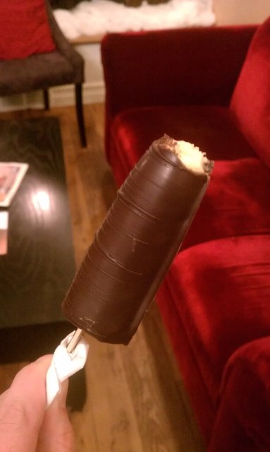 Missed #BuffCashMob, but not this chocolate covered banana.