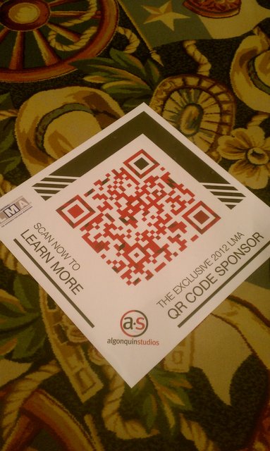 The @ASBuffalo QR codes are all over #LMA12.