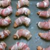 The shrimp has been dipped and wrapped. In bacon.