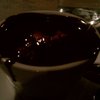 Chocolate peppercorn soup, fresh strawberries. Like fondu. #LocalRestWeek.
