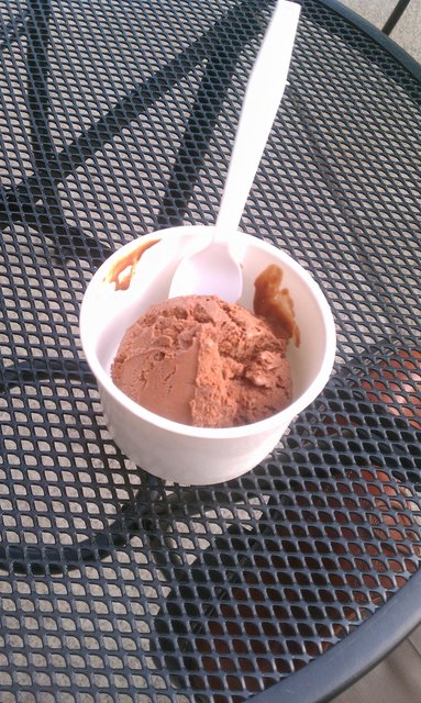 Chocolate ice cream to herald the start of summer.