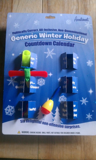 Last day of my Generic Winter Holiday countdown calendar -- a mini maraca, or rattle (?).