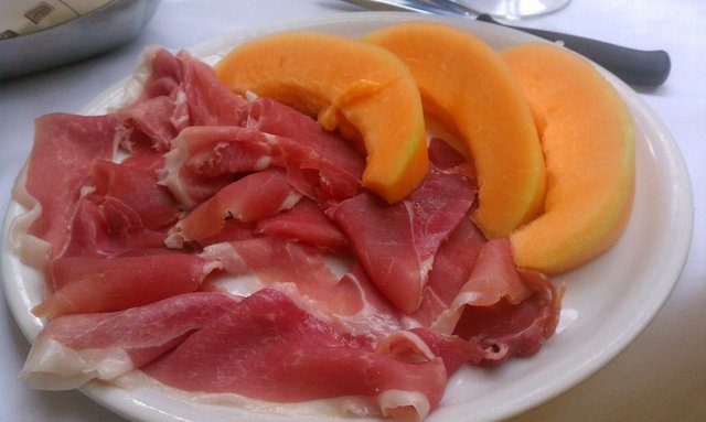 Prosciutto and melon.