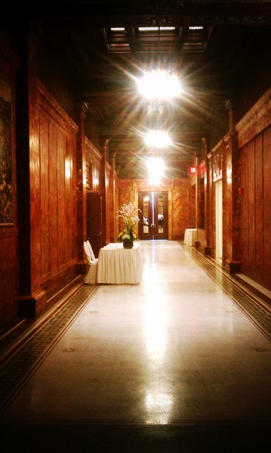 Hall leading to Crystal Ballroom (of interest to #Buffalo folk).