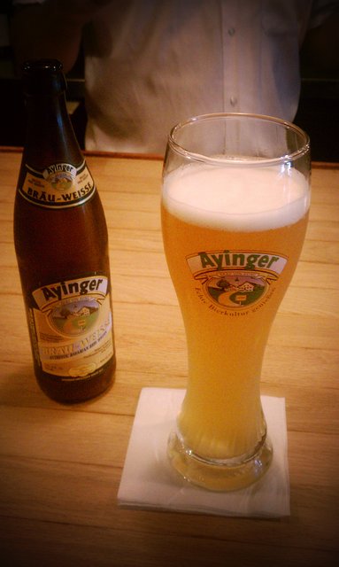 Ayinger Brau Weisse. Private party win.