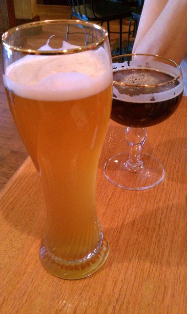 Weihenstephaner hefe weissbier, St. Bernardus ABT quadrupel.