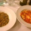 Ribollita, ravioli di ricotta e spinaci -- two primi on a too hot day. (Il Latini, Firenze)