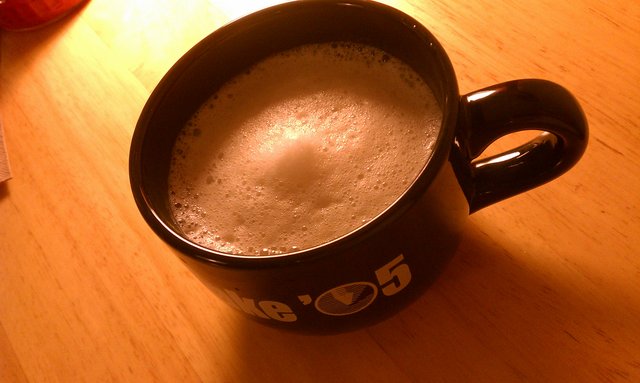 I'm pretty pleased with the mountain of foam I got on my stove-top chai latte.