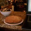 Giant chocolate chip cookie and a garbanzo salad. And code. Terrible, terrible code.