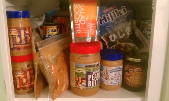 That moment you realize it's no longer your kitchen. Also that someone has a peanut butter problem.