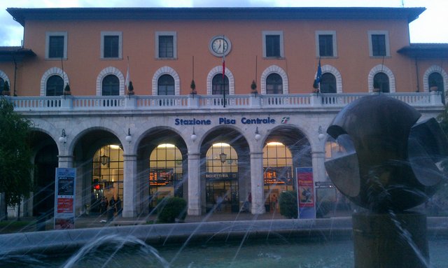 Pisa train station.