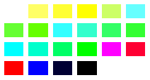 22 color web-safe palette
