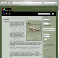 evolt.org in Safari