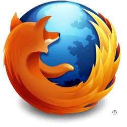 Absurdly large Firefox logo.