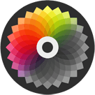 Color logo, gradient to gray.