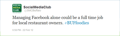 Managing Facebook alone could be a full time job for local restaurant owners. #BUFfoodies
