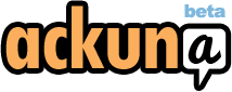 Ackuna.com logo.