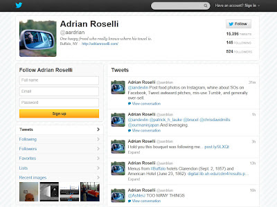 Screen capture of old Twitter header on desktop browser.