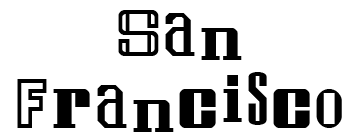 1984 San Francisco type sample.