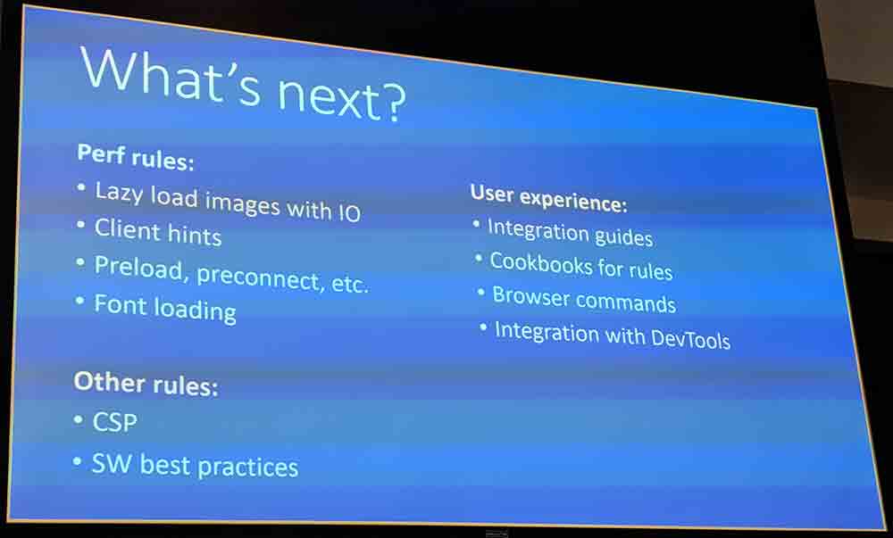 Slide detailing what’s next in Sonarwhal.