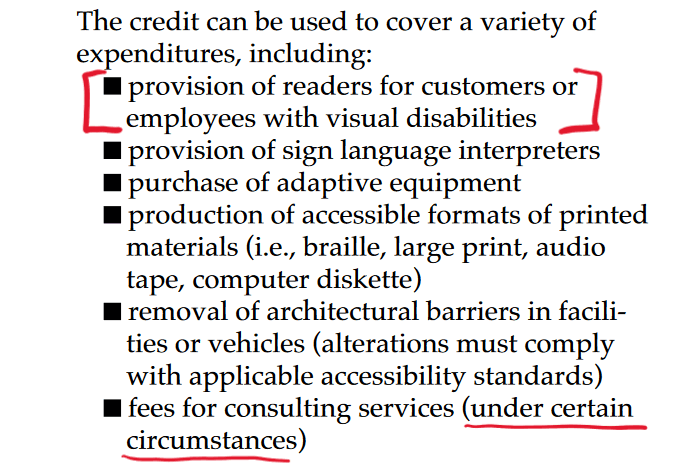 The language from the IRS with the first and last bullet highlighted.