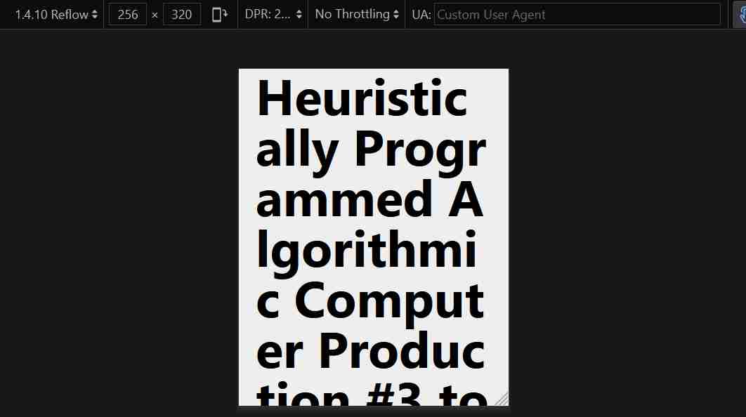 First part of the headline, visually presented as: Heuristic ally Progr ammed A lgorithmi c Comput